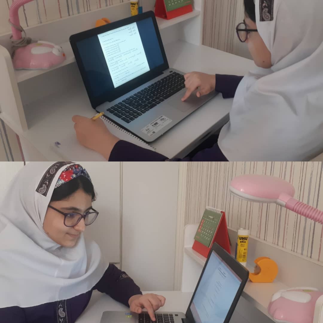 آزمون آنلاین پایانی پایه ششم خانم سعادتخواه